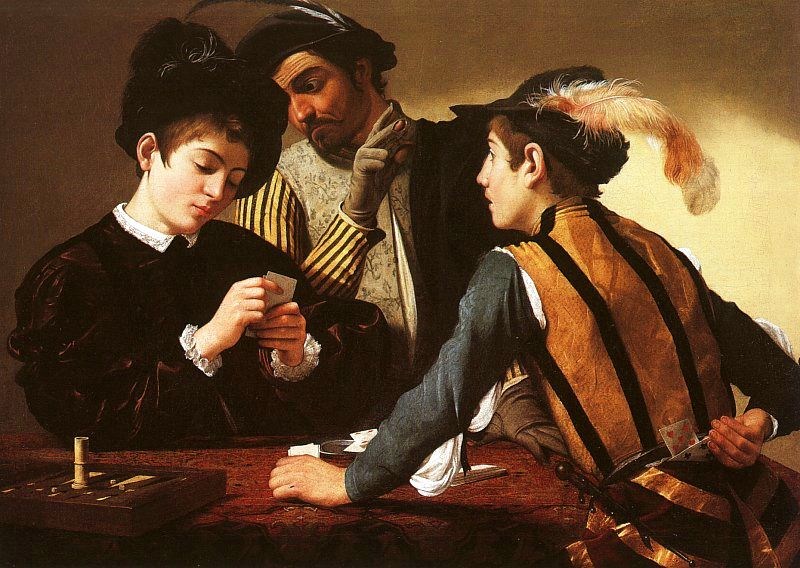 Caravaggio The Cardsharps